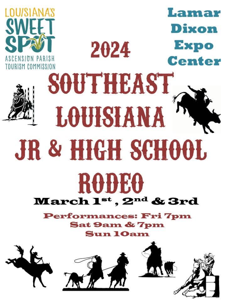 Southeast Louisiana Jr & High School Rodeo (March 1-3)