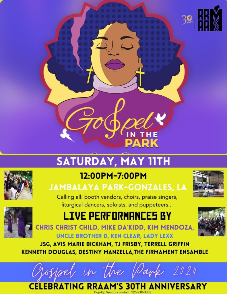 Gospel in the Park on Saturday May 11, 2024 in Gonzales, Louisiana