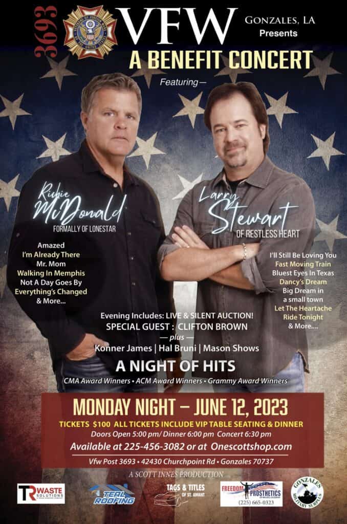 VFW Benefit Concert Louisiana's Sweet Spot