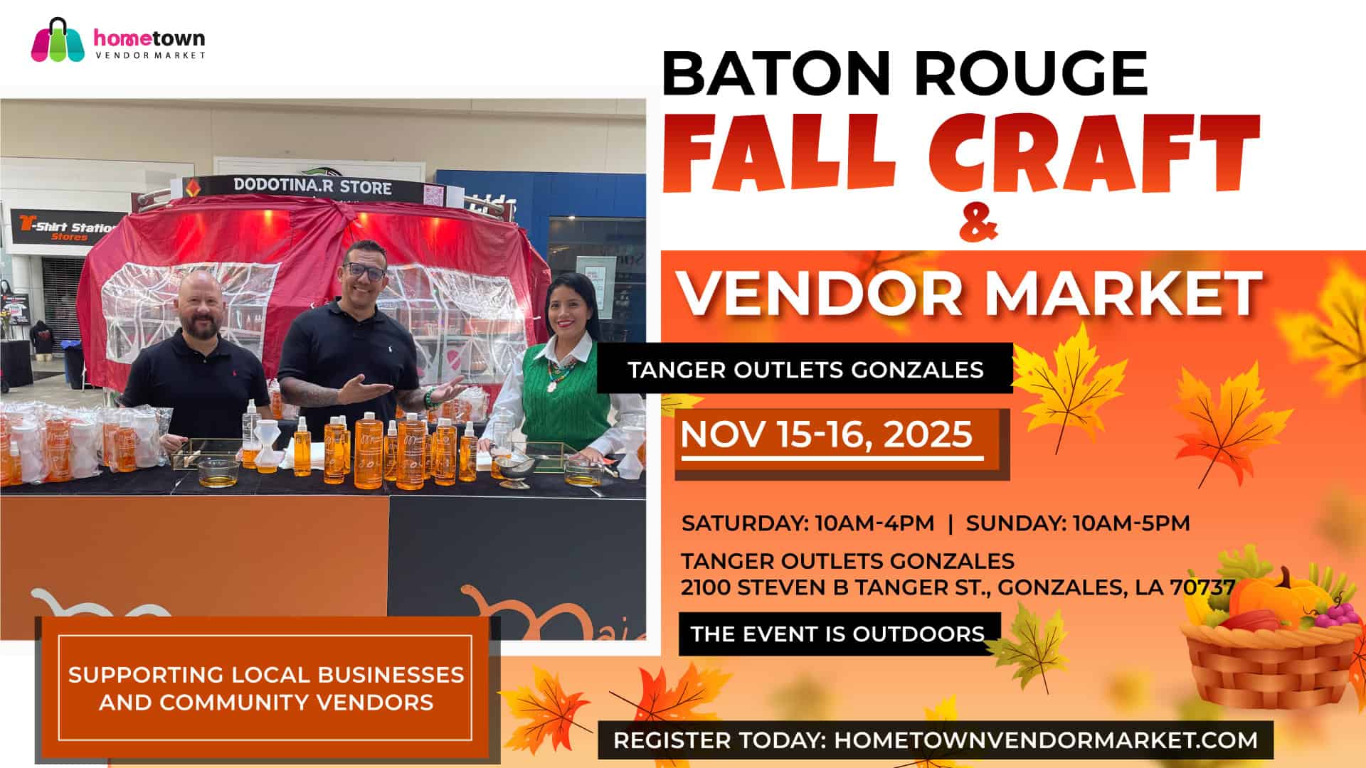 Fall Craft and Vendor Market (Nov. 15-16)