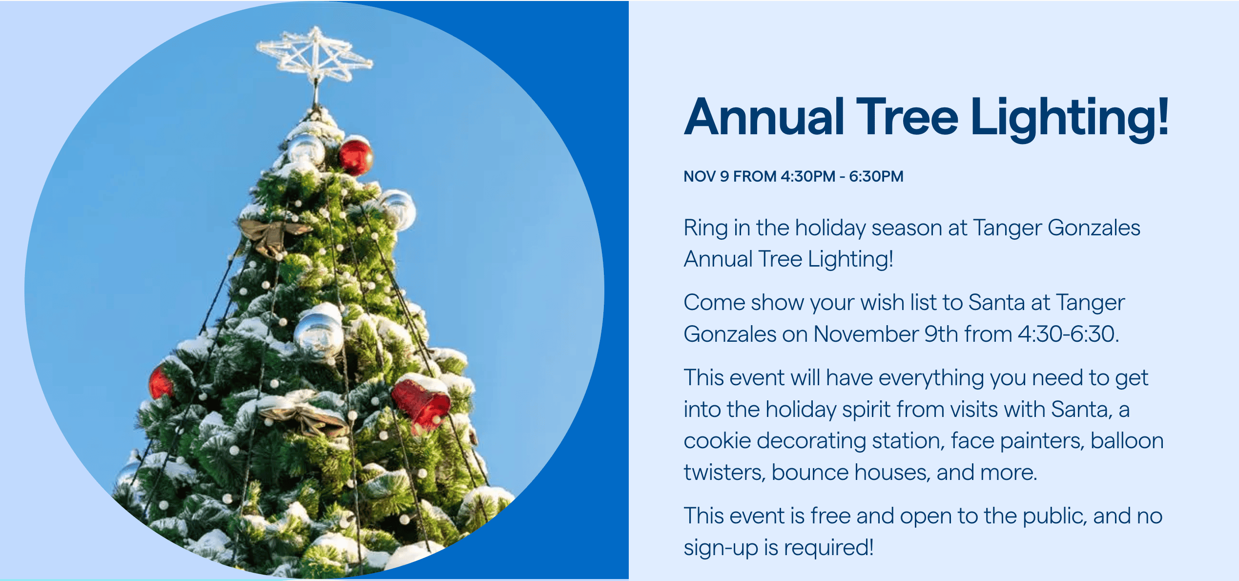 Tanger Tree Lighting