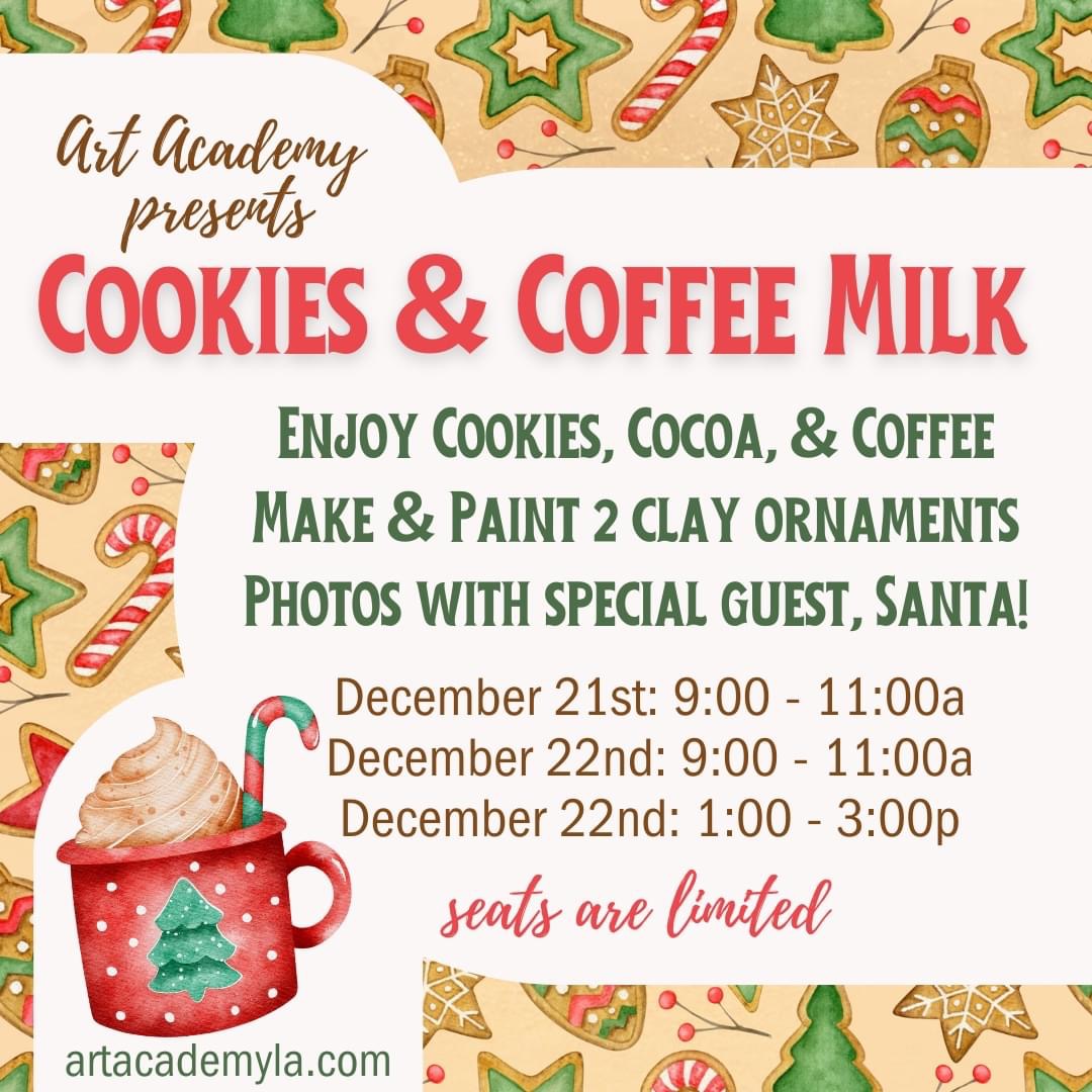 Cookies & Coffee Milk (Dec. 21-22)