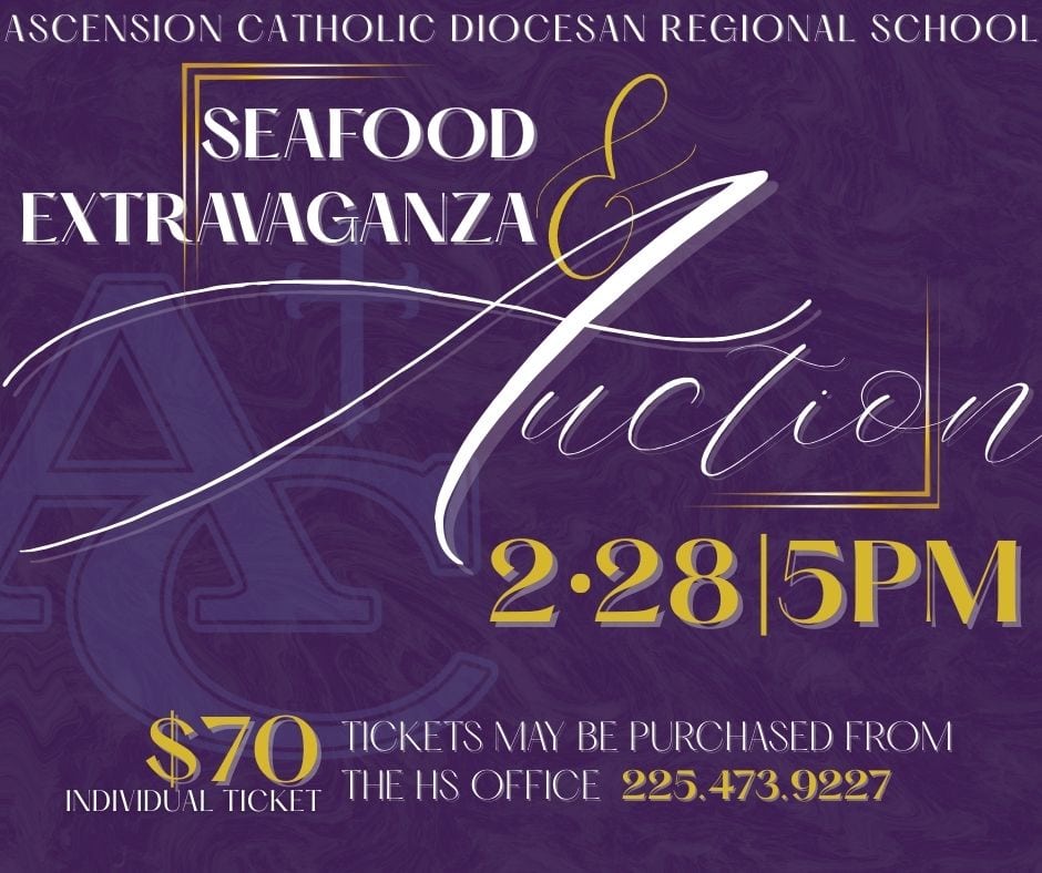 Ascension Catholic’s Seafood and Auction Event