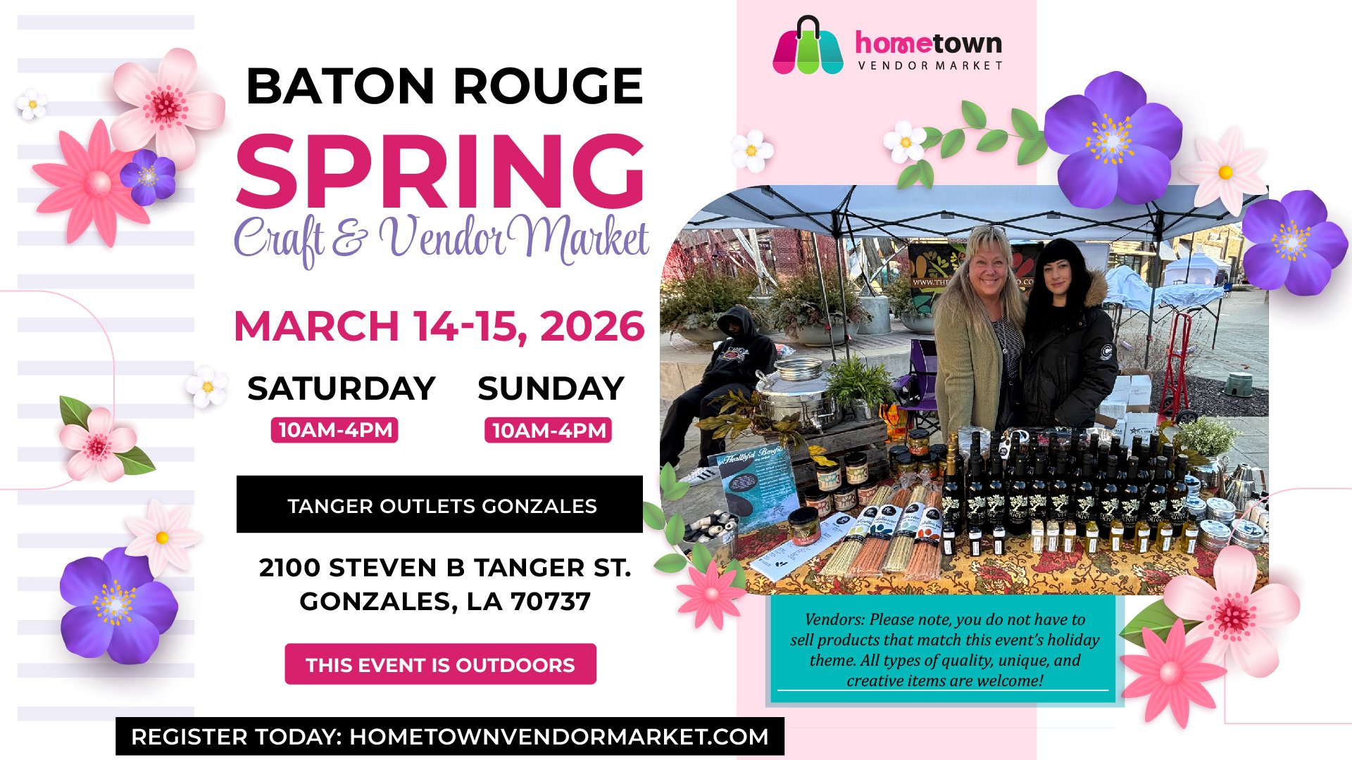 Spring Craft and Vendor Market (Mar. 14-15)