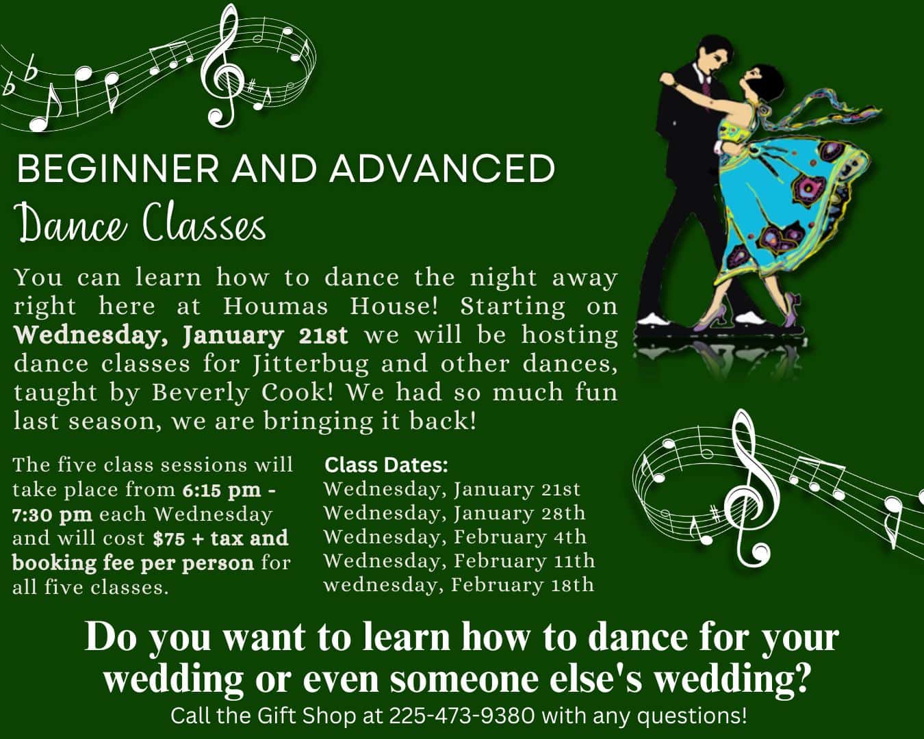 Beginner and Advanced Dance Class