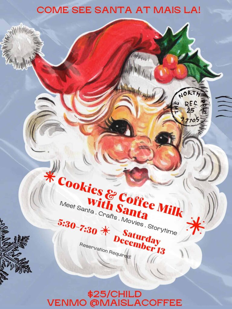 Cookies and Coffee Milk with Santa