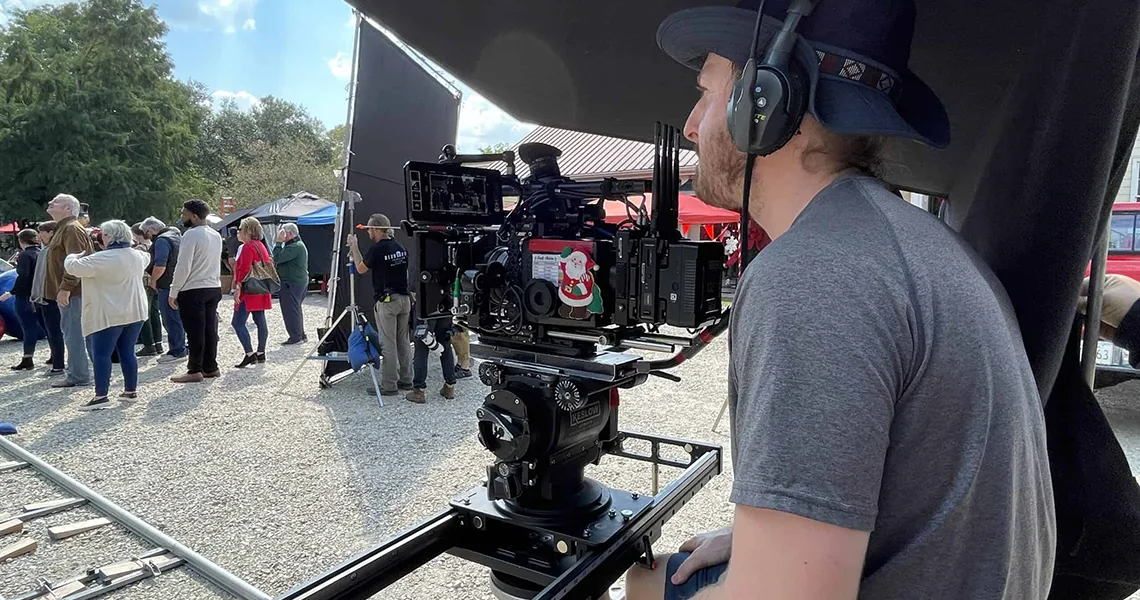 behind the scenes of a film set in Louisiana