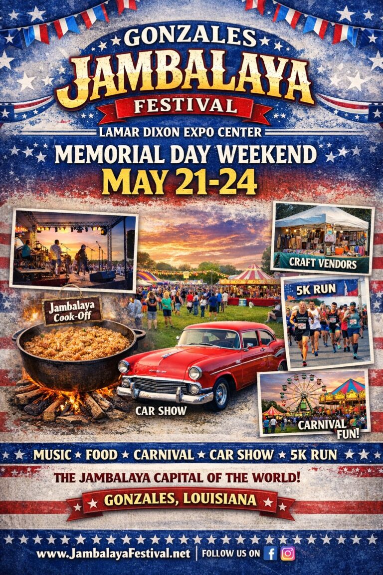 Gonzales Jambalaya Festival Flyer