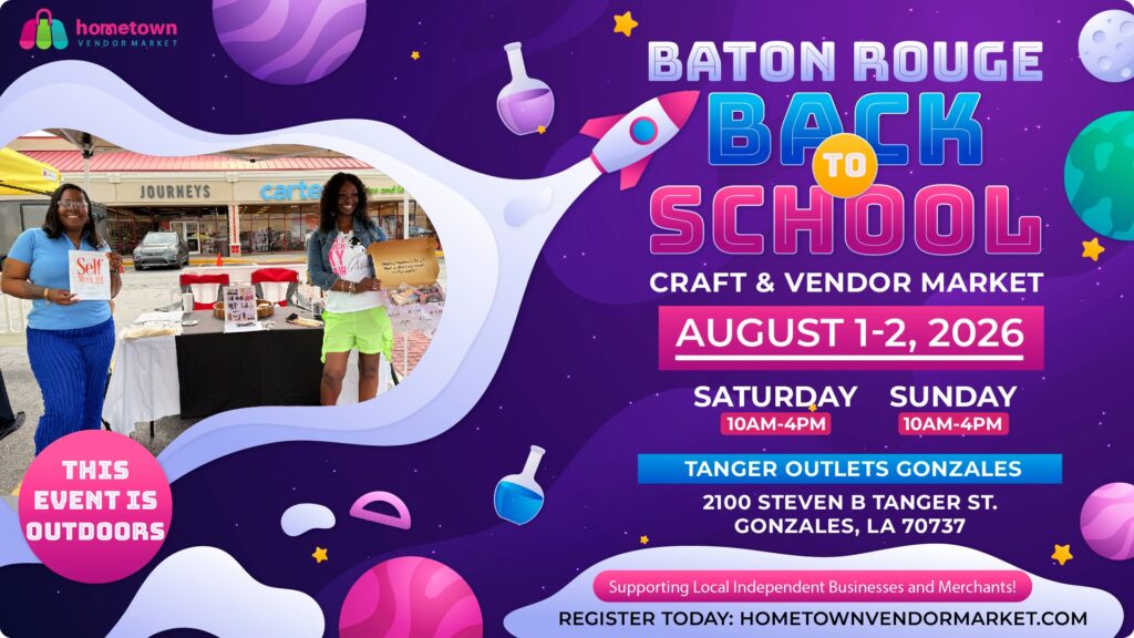 Back to school craft and vendor market