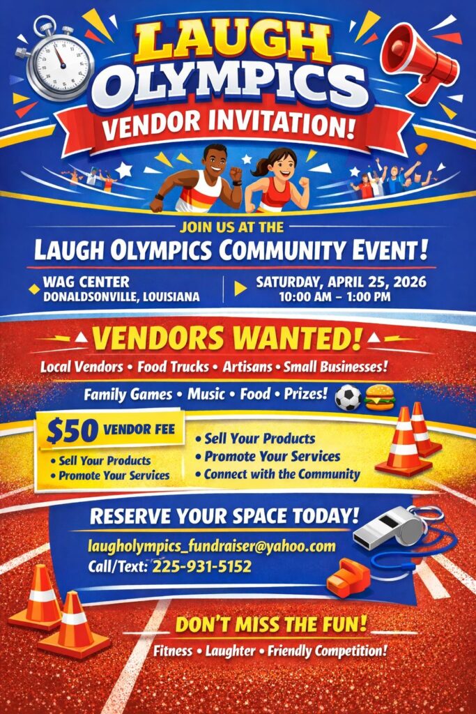 Laugh Olympics Community Event in Donaldsonville