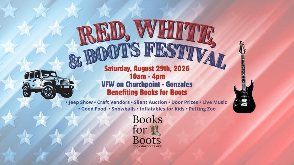 Red, White, & Boots Festival Flyer