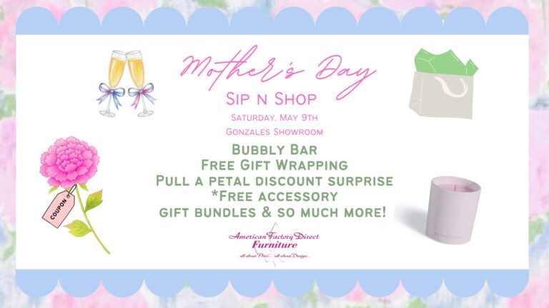 Mother's Day Sip and Shop