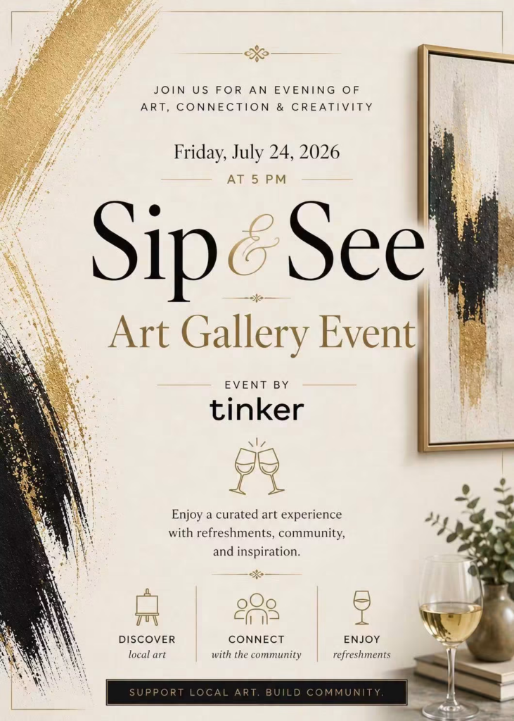Sip and See Art Gallery Event
