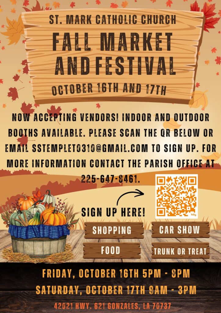 Fall Market and Festival at St. Mark Catholic Church