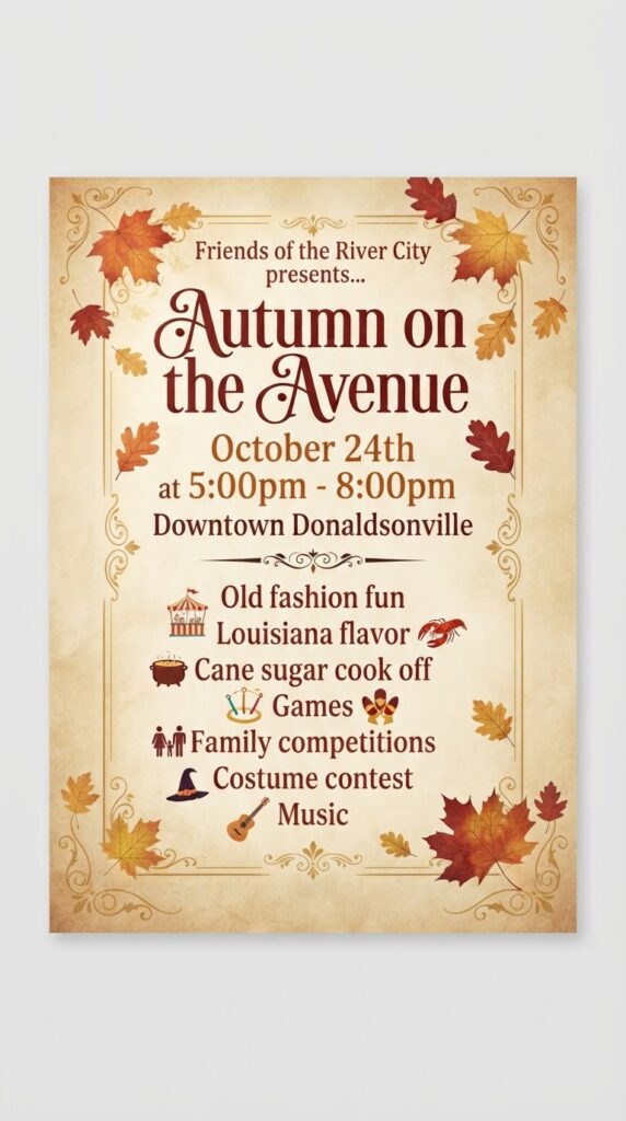 Autumn on the Avenue in Donaldsonville