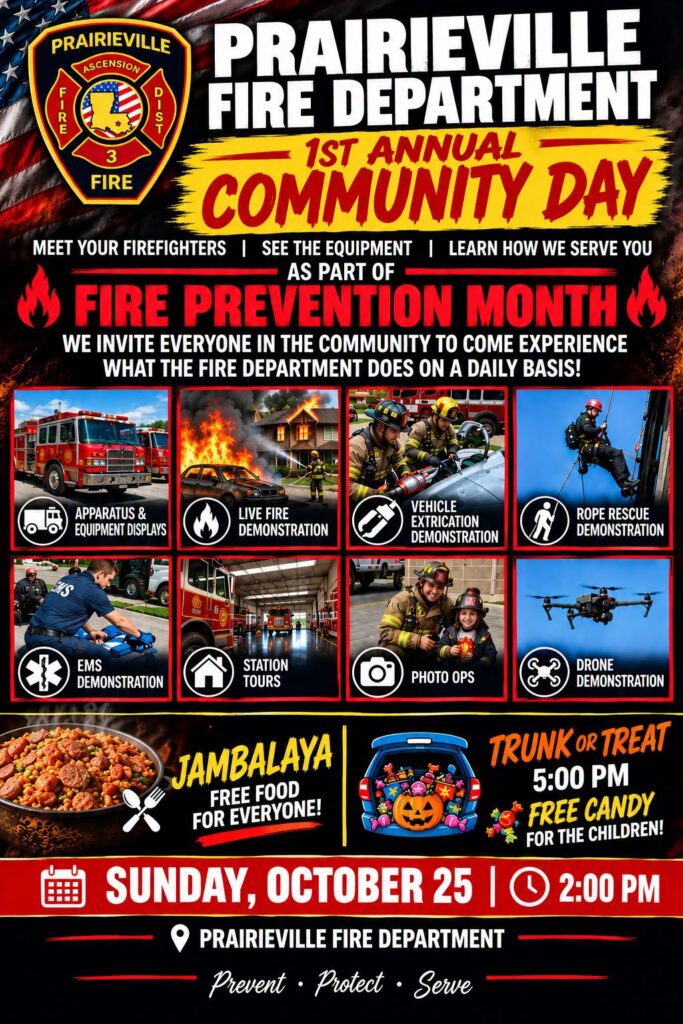 Community Day at Prairieville Fire Department
