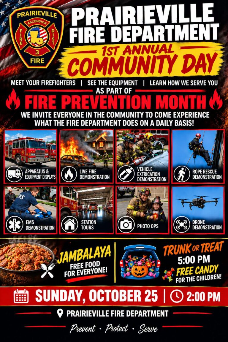 Community Day at Prairieville Fire Department