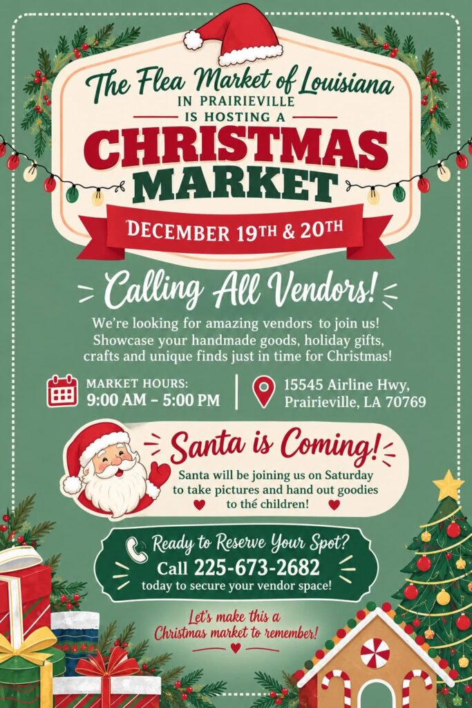 Christmas Market at the Flea Market of Louisiana
